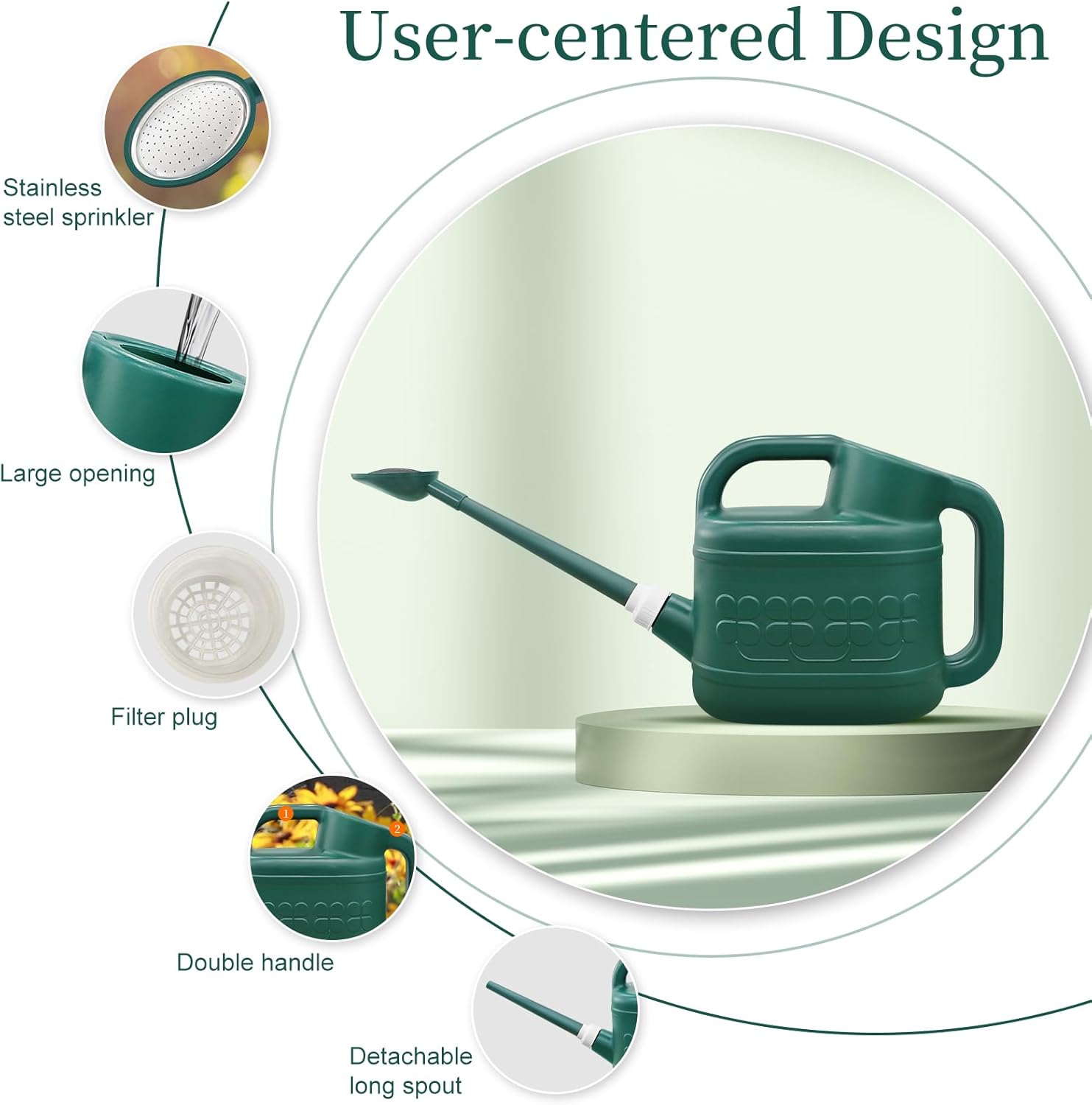 🌿 2 Gallon Garden Watering Can — Precision Watering Made Easy