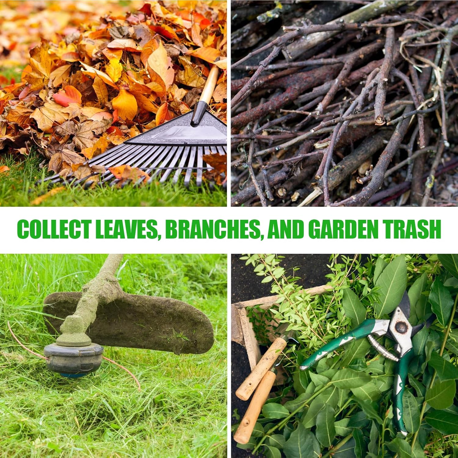 Leaf Collector Bag – Pop-Up Yard Cleanup Tool, Foldable & Reusable Garden Waste Carrier