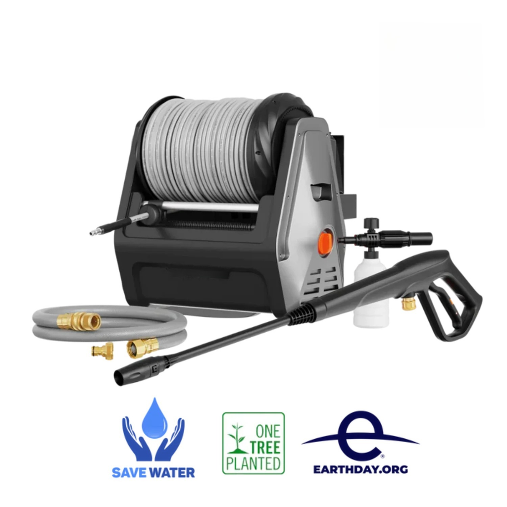 Wall-Mounted Pressure Washer System