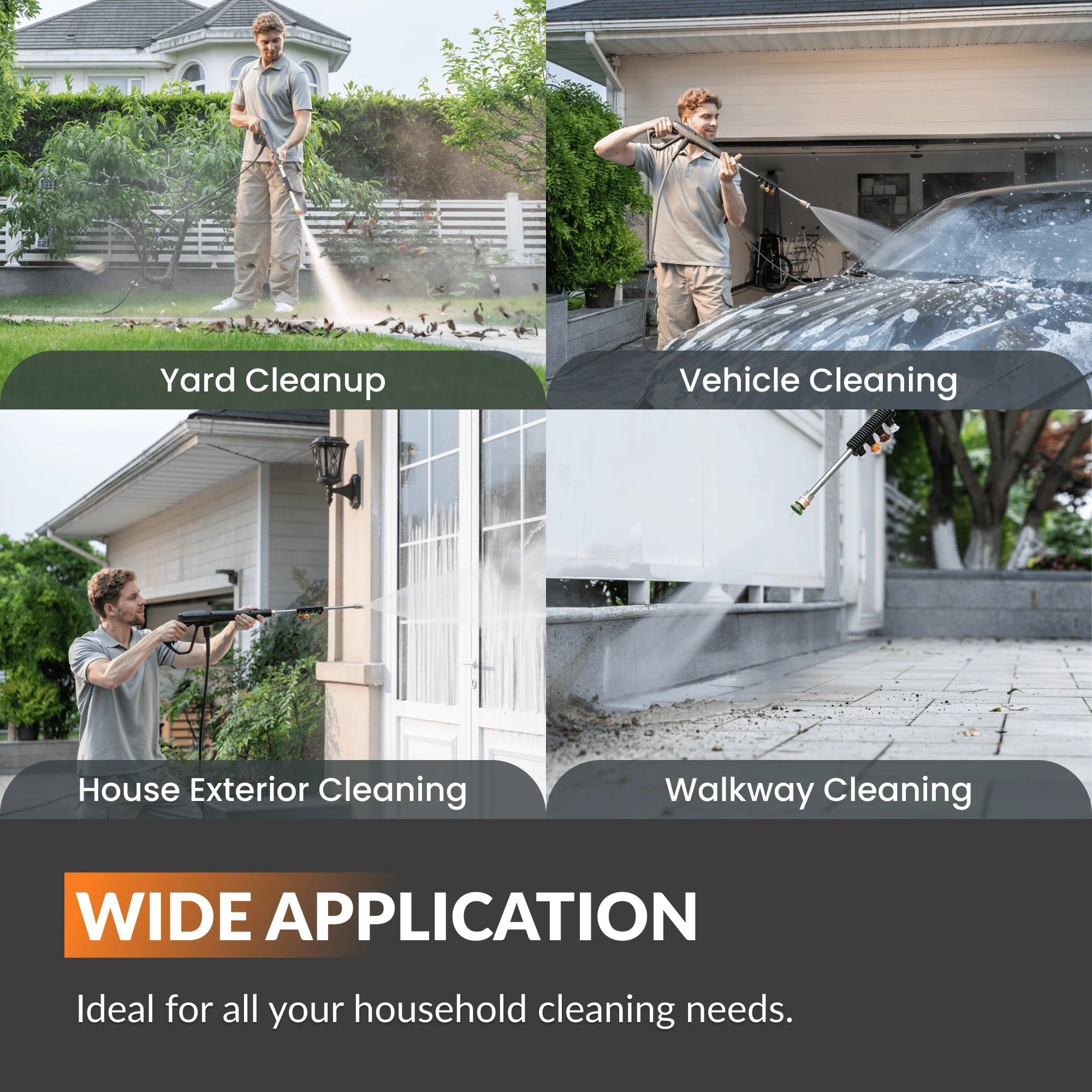 Wall-Mounted Pressure Washer System